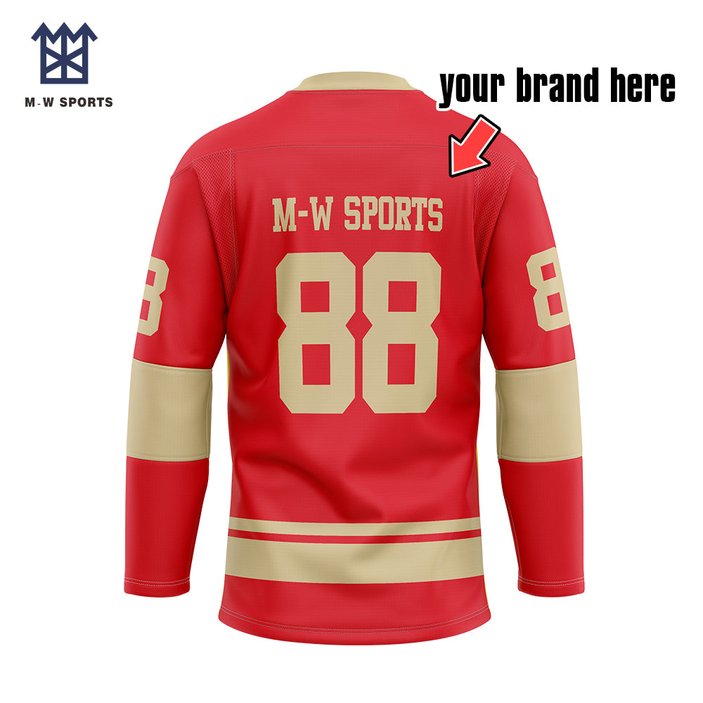 Custom Full Sublimated Ice Hockey Team Jerseys with your logo and design Names and Numbers Men&youth's