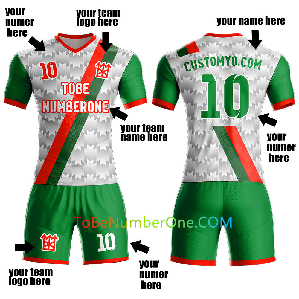 Custom new design Soccer Jersey & Shorts Club Team Personalized Soccer Jersey Kits for Adult Youth add Any Name and Number Custom Football Jersey S122