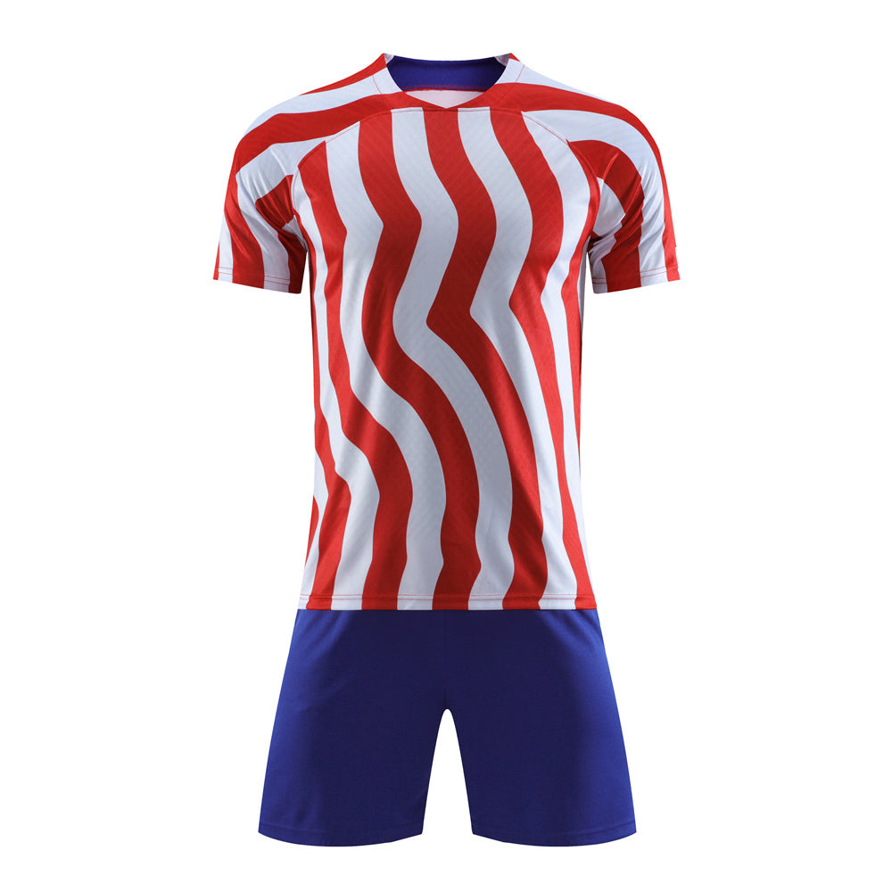 Customize 22/23 FC Club Football jerseys & shorts print Any Name and Number, red/blue Quick-drying Sport training jerseys
