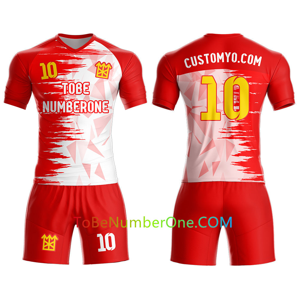 Custom new design Soccer Jersey & Shorts Club Team Personalized Soccer Jersey Kits for Adult Youth add Any Name and Number Custom Football Jersey S121