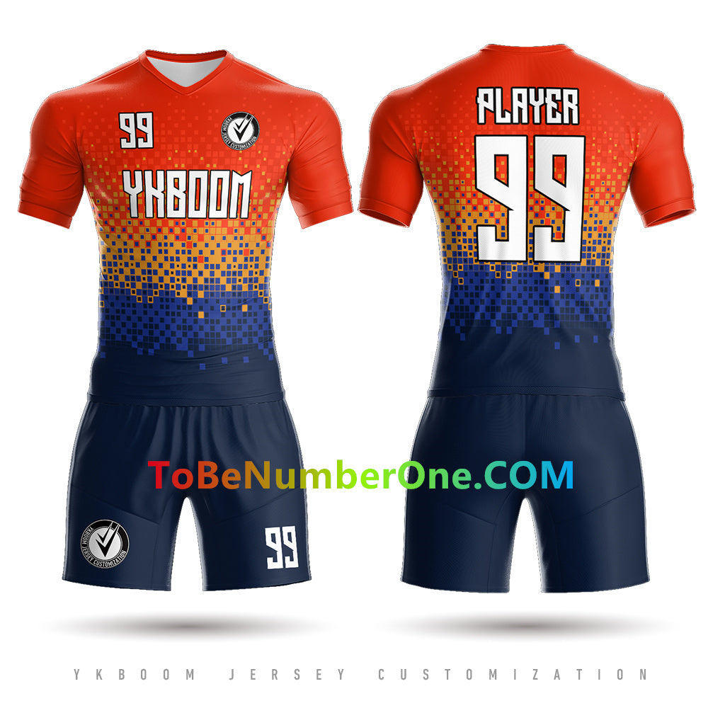 Custom Orange Soccer Jerseys Uniforms