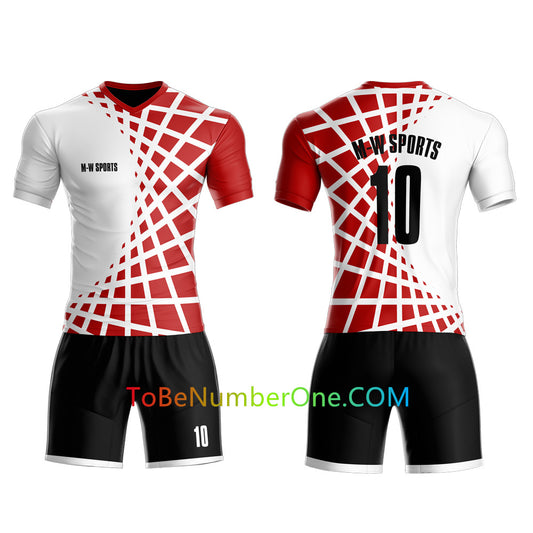 Custom Full Sublimated Soccer Jerseys for Youths/Men