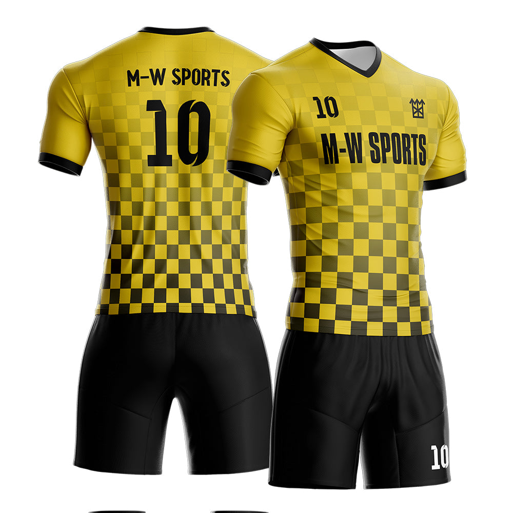 Full Sublimated Custom Soccer team uniforms with YOUR Names, Numbers ,Logo for kids/men S53
