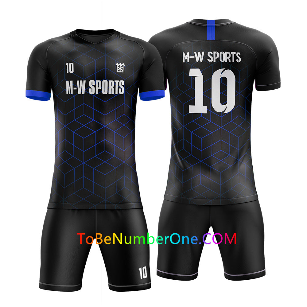 Full Sublimated Custom Soccer team uniforms with YOUR Names, Numbers ,Logo for kids/men S43