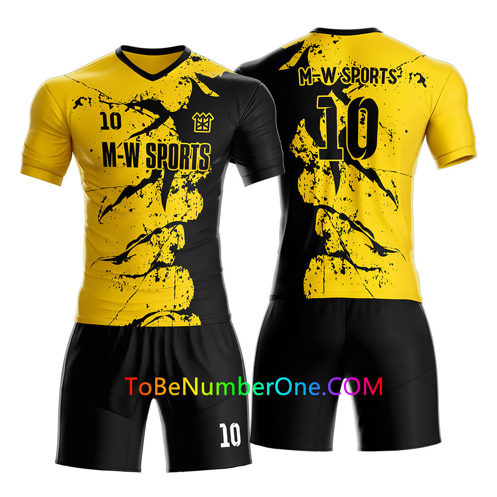 Full Sublimated Custom Soccer team uniforms with YOUR Names, Numbers ,Logo for kids/men S52