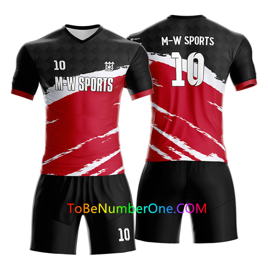 Full Sublimated Custom Soccer team uniforms with YOUR Names, Numbers ,Logo for kids/men S51