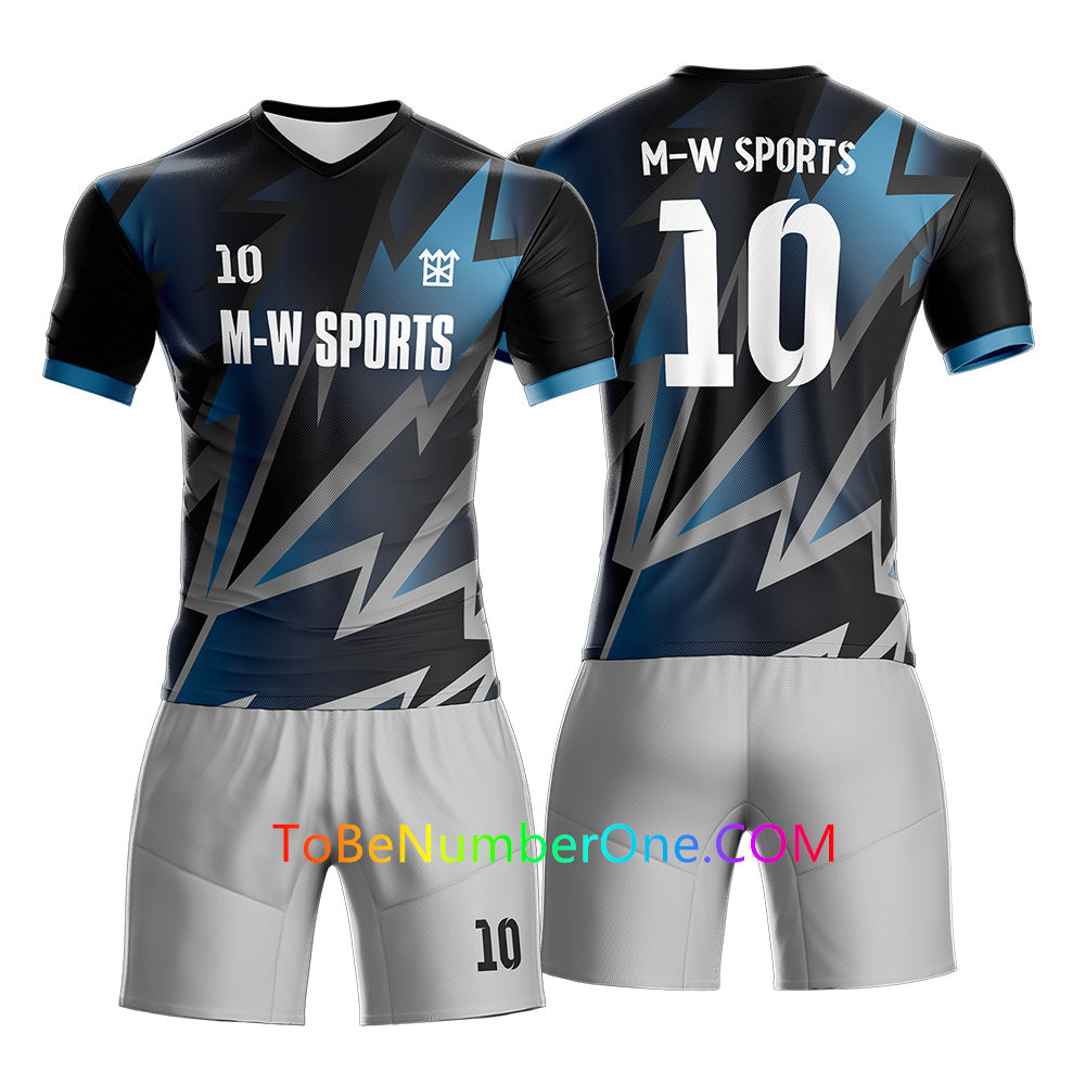 Full Sublimated Custom Soccer team uniforms with YOUR Names, Numbers ,Logo for kids/men S58