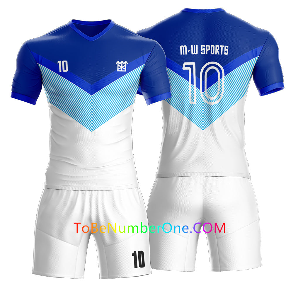Full Sublimated Custom Soccer team uniforms with YOUR Names, Numbers ,Logo for kids/men S69