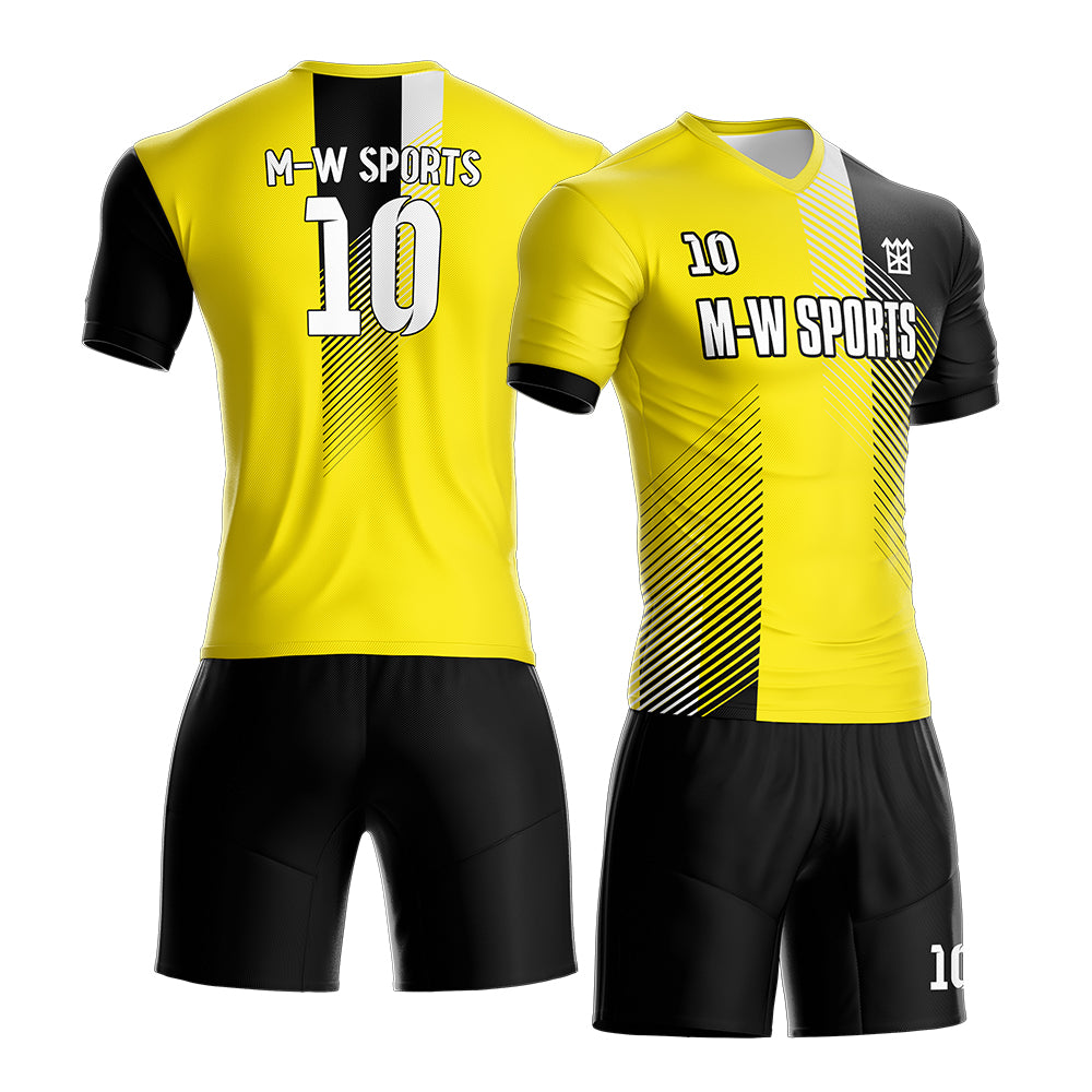 Custom Club Team Home Soccer Jersey & Shorts print your name and number,Kids and men's size S55