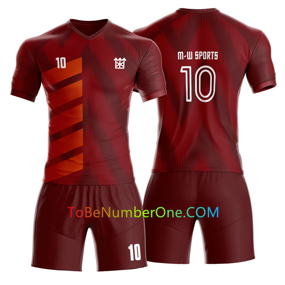 Custom Full Sublimated Soccer Jerseys for Youths/Men Sports Uniforms -Make Your OWN Jersey with YOUR Names, Numbers ,Logo S33