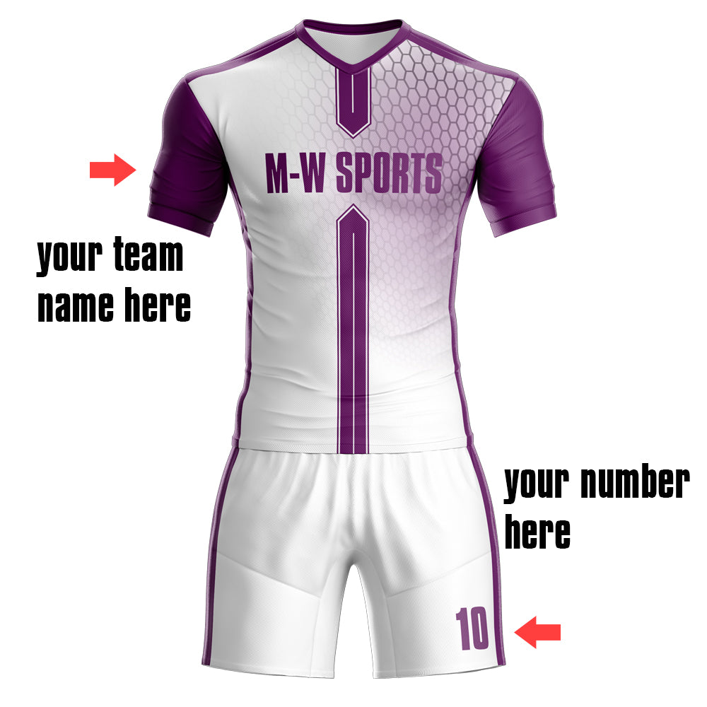 Full Sublimated Custom Soccer team uniforms with YOUR Names, Numbers ,Logo for kids/men S60