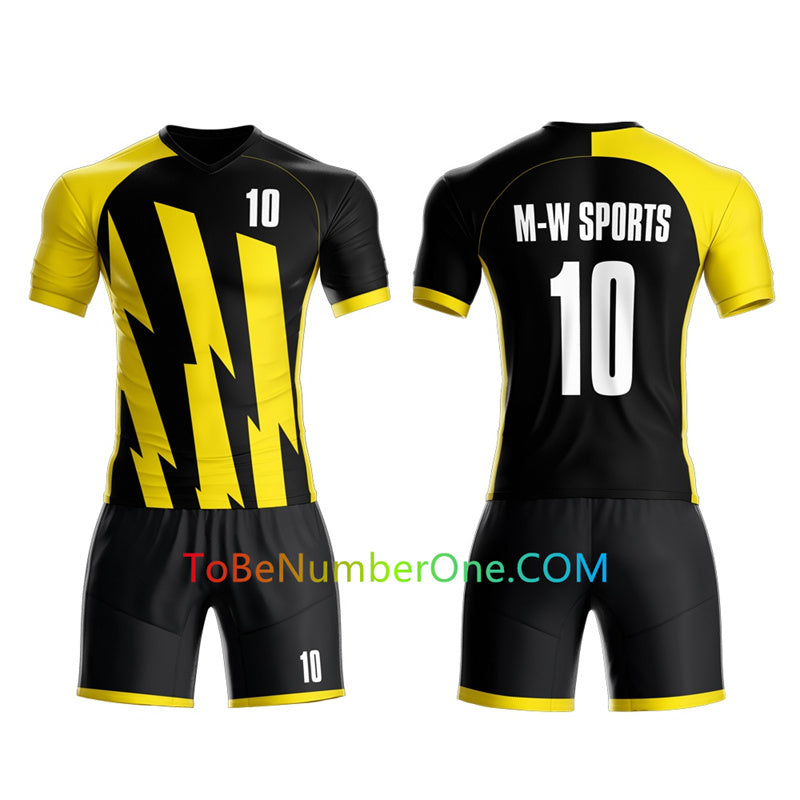 Custom Soccer Jersey & Shorts Club Team (Home and Away) Personalized Soccer Jersey Kits for Adult Youth add Any Name and Number Custom Football Jersey