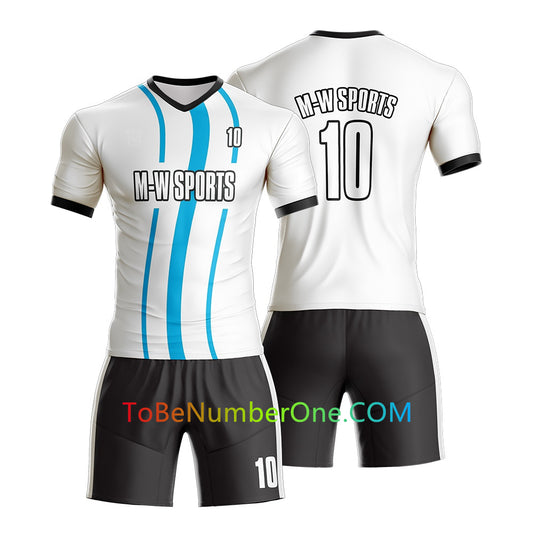 Custom Soccer Jersey & Shorts Club Team (Home and Away) Personalized Soccer Jersey Kits for Adult Youth add Any Name and Number Custom Football Jersey S89