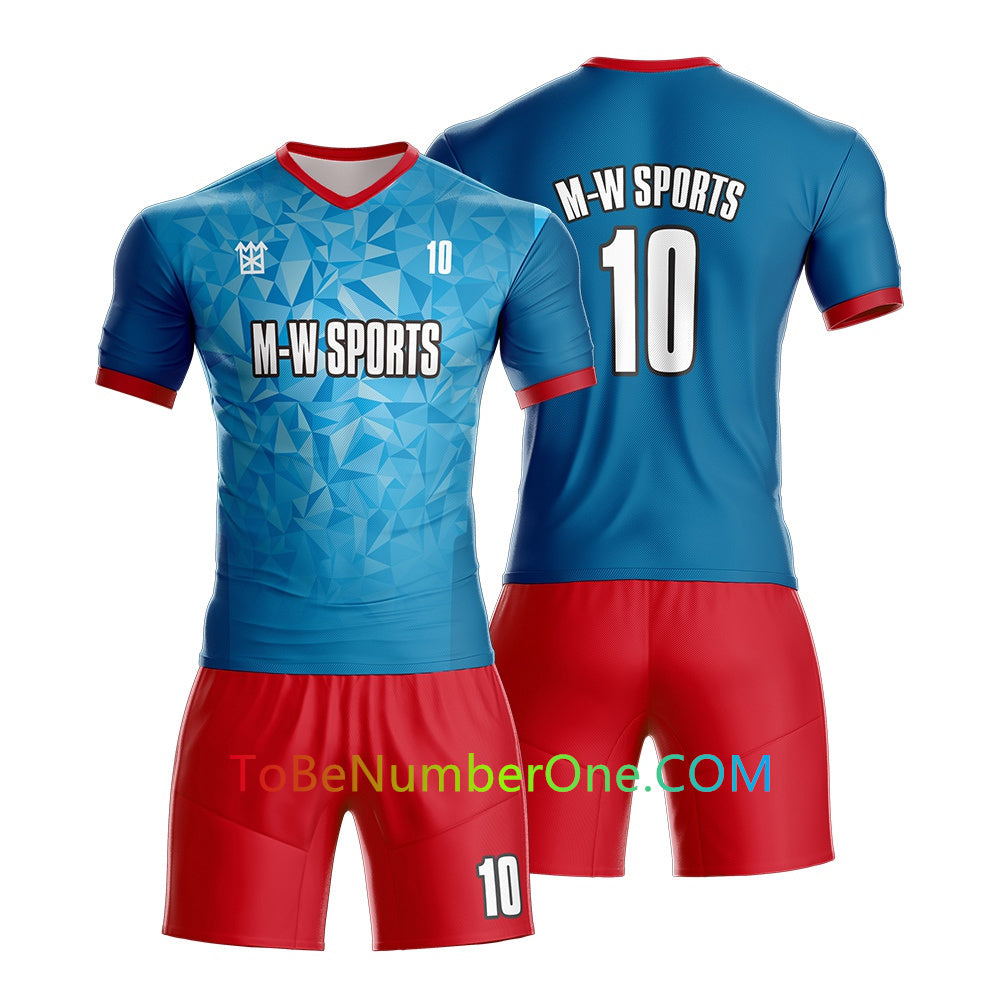 Custom Crystal concept design Soccer Jersey & Shorts Club Team (Home and Away) Personalized Soccer Jersey Kits for Adult Youth add Any Name and Number Custom Football Jersey S98