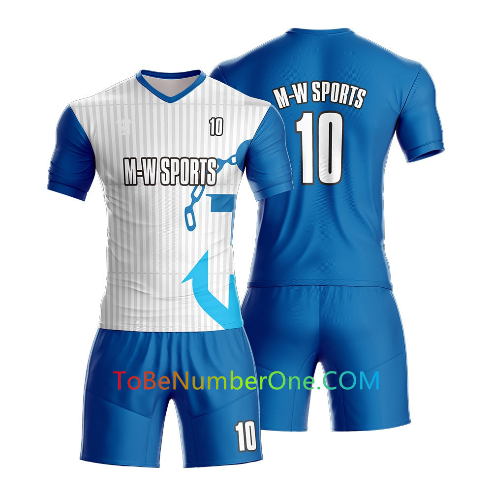 Custom Soccer Jersey & Shorts Club Team (Home and Away) Personalized Soccer Jersey Kits for Adult Youth add Any Name and Number Custom Football Jersey S91