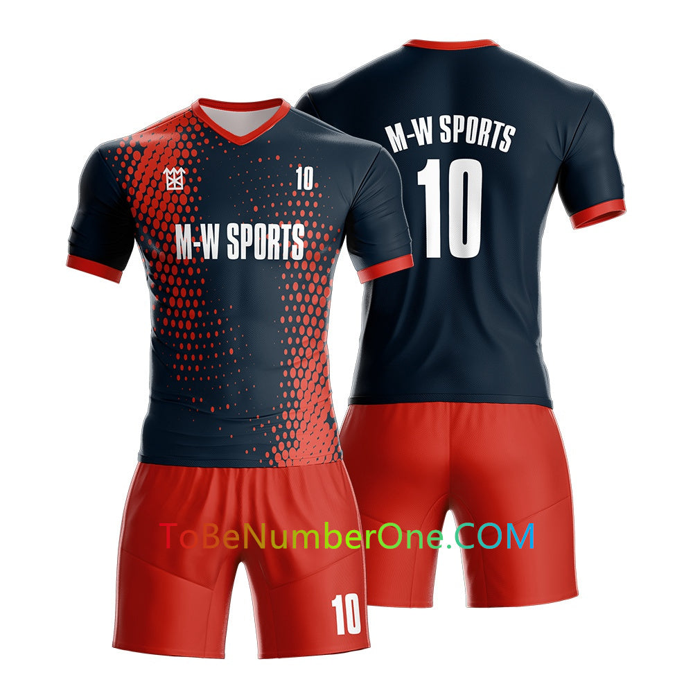Custom Soccer Jersey & Shorts Club Team (Home and Away) Personalized Soccer Jersey Kits for Adult Youth add Any Name and Number Custom Football Jersey S99