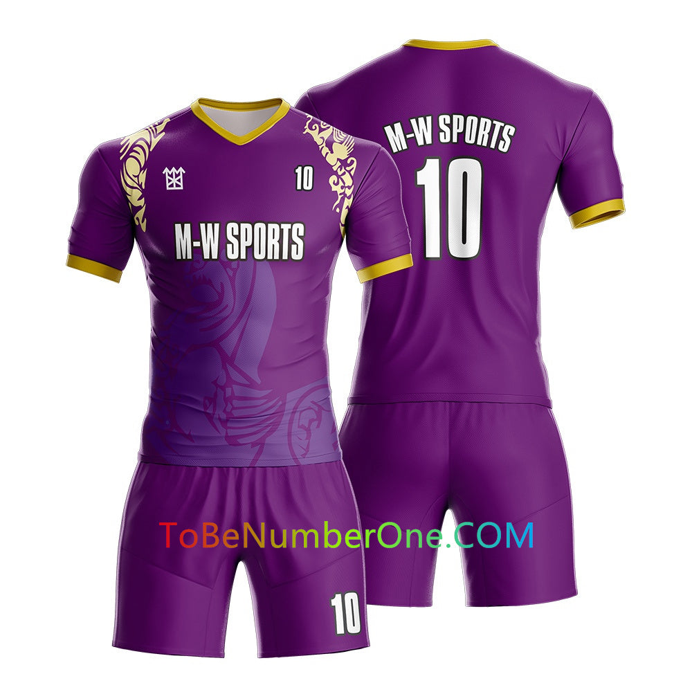Custom Soccer Jersey & Shorts Club Team (Home and Away) Personalized Soccer Jersey Kits for Adult Youth add Any Name and Number Custom Football Jersey S94