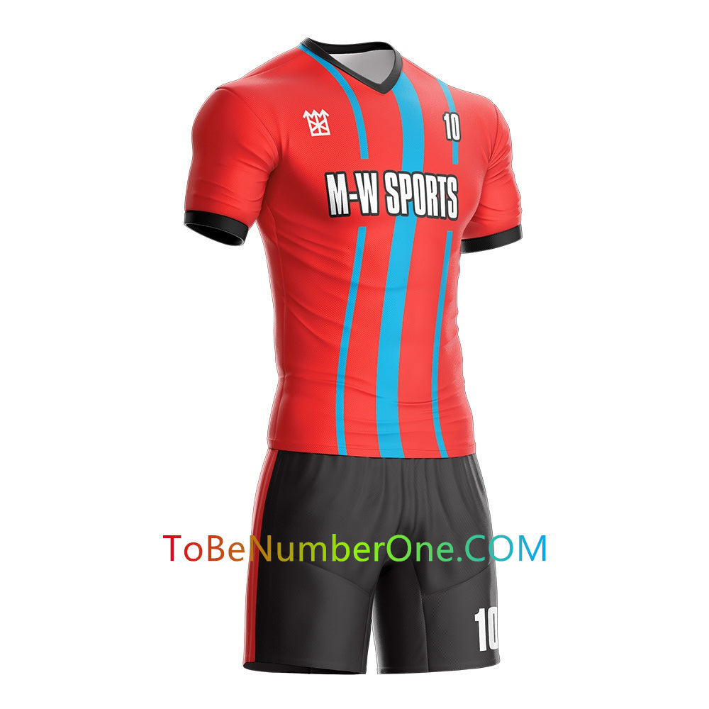 Custom Soccer Jersey & Shorts Club Team (Home and Away) Personalized Soccer Jersey Kits for Adult Youth add Any Name and Number Custom Football Jersey S89