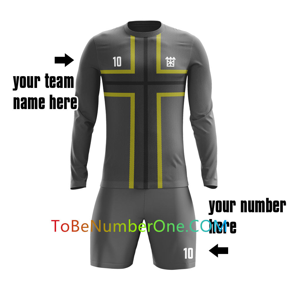 customize create your own soccer Goalkeeper jersey with your logo , name and number ,custom kids/men's jerseys&shorts GK21