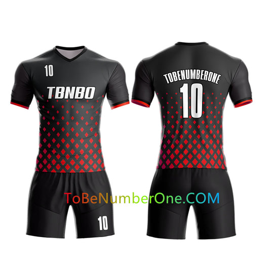 Custom Soccer Jersey & Shorts Club Team (Home and Away) Personalized Soccer Jersey Kits for Adult Youth add Any Name and Number Custom Football Jersey S102