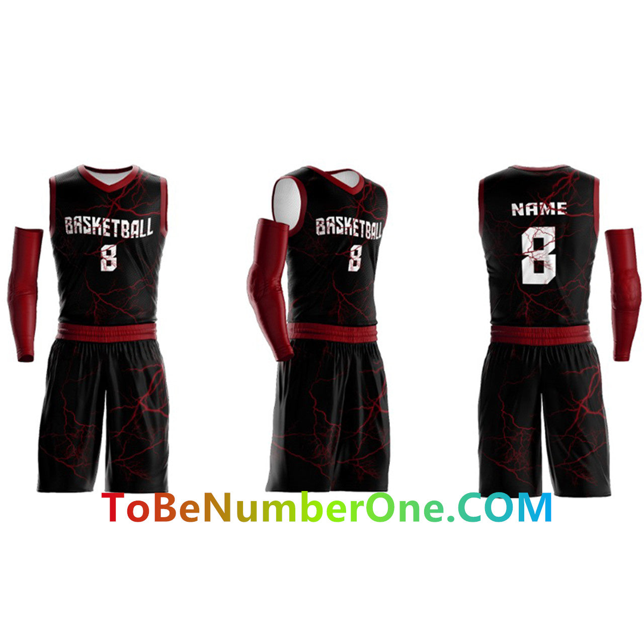 Custom Full Sublimated Basketball Set Tops and shorts - Make Your OWN Jersey - Personalized Team Uniforms B032