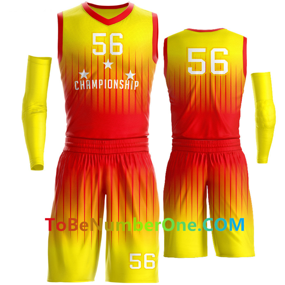 Custom Full Sublimated Basketball Set Tops and shorts - Make Your OWN Jersey - Personalized Team Uniforms B026