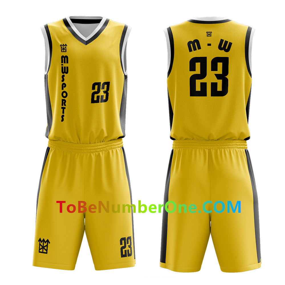 Customize High Quality basketball Team Uniforms for men youth kids team sport uniforms with your team name , logo, player and number. B021