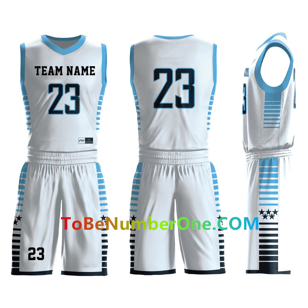 Customize High Quality basketball Team Uniforms for men youth kids team sport uniforms with your team name , logo, player and number. B031
