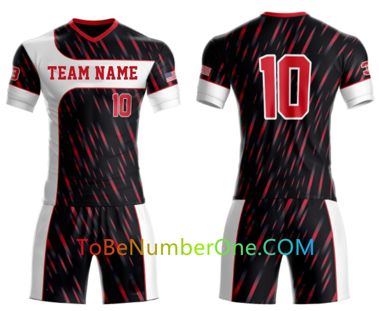 Custom Sublimated Football Soccer Jerseys  With Team Logo And Player Name  Number