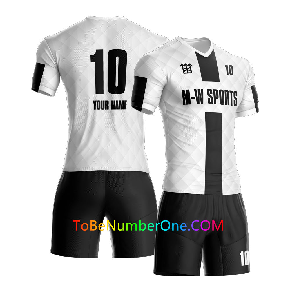 Full Sublimated Custom Soccer team uniforms with YOUR Names, Numbers ,Logo for kids/men S63