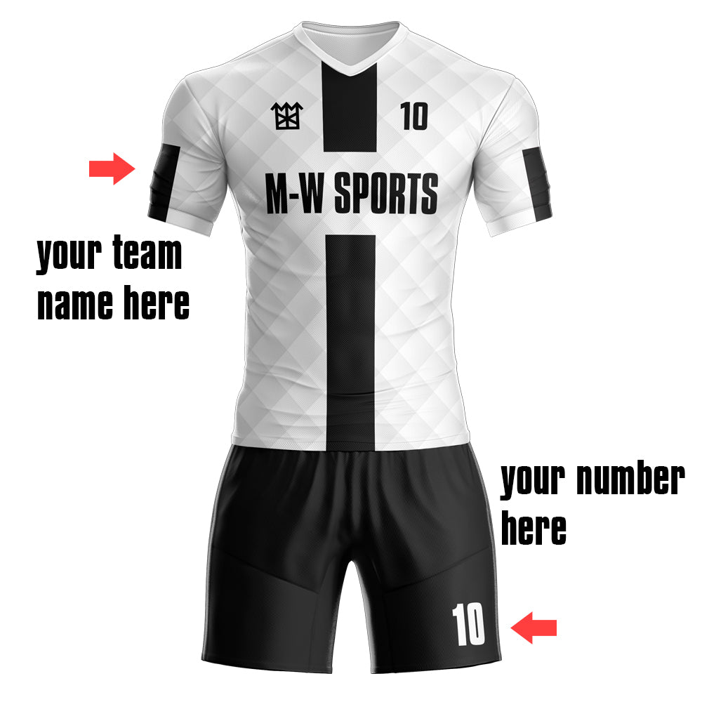 Full Sublimated Custom Soccer team uniforms with YOUR Names, Numbers ,Logo for kids/men S63