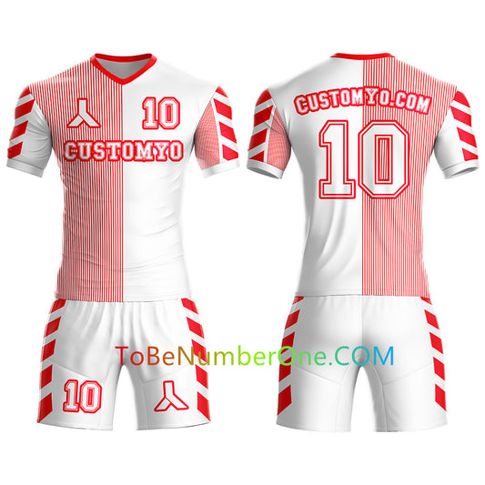 Custom Soccer Jersey & Shorts Club Team (Home and Away) Personalized Soccer Jersey Kits for Adult Youth add Any Name and Number Custom Football Jersey S100