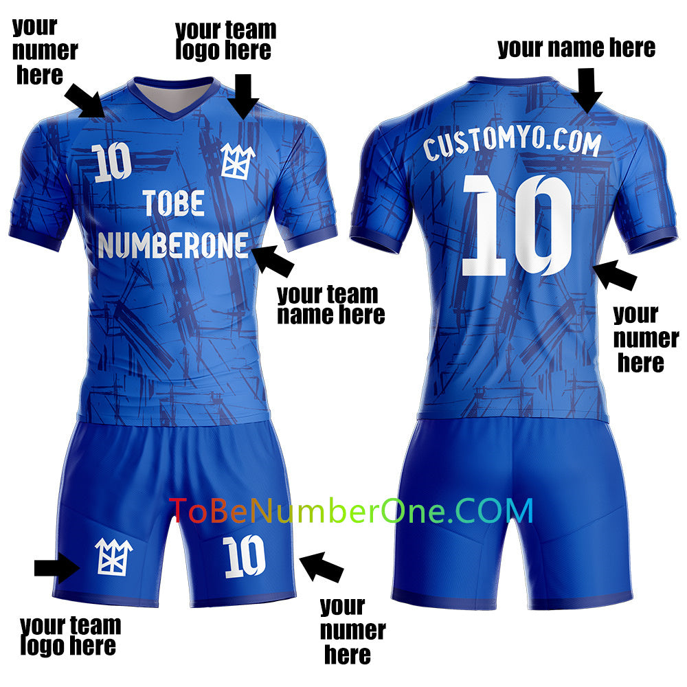 Custom Bi-color design Soccer Jersey & Shorts Club Team Personalized Soccer Jersey Kits for Adult Youth add Any Name and Number Custom Football Jersey S120