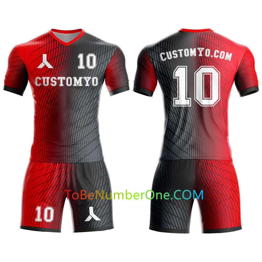 Custom Soccer Jersey & Shorts Club Team Personalized Soccer Jersey Kits for Adult Youth add Any Name and Number Custom Football Jersey S110