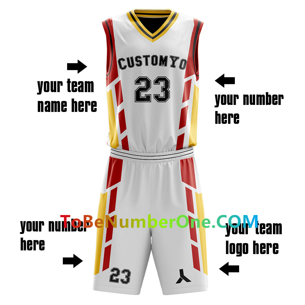 Customize High Quality basketball Team Uniforms for men youth kids team sport uniforms with your team name , logo, player and number. B040