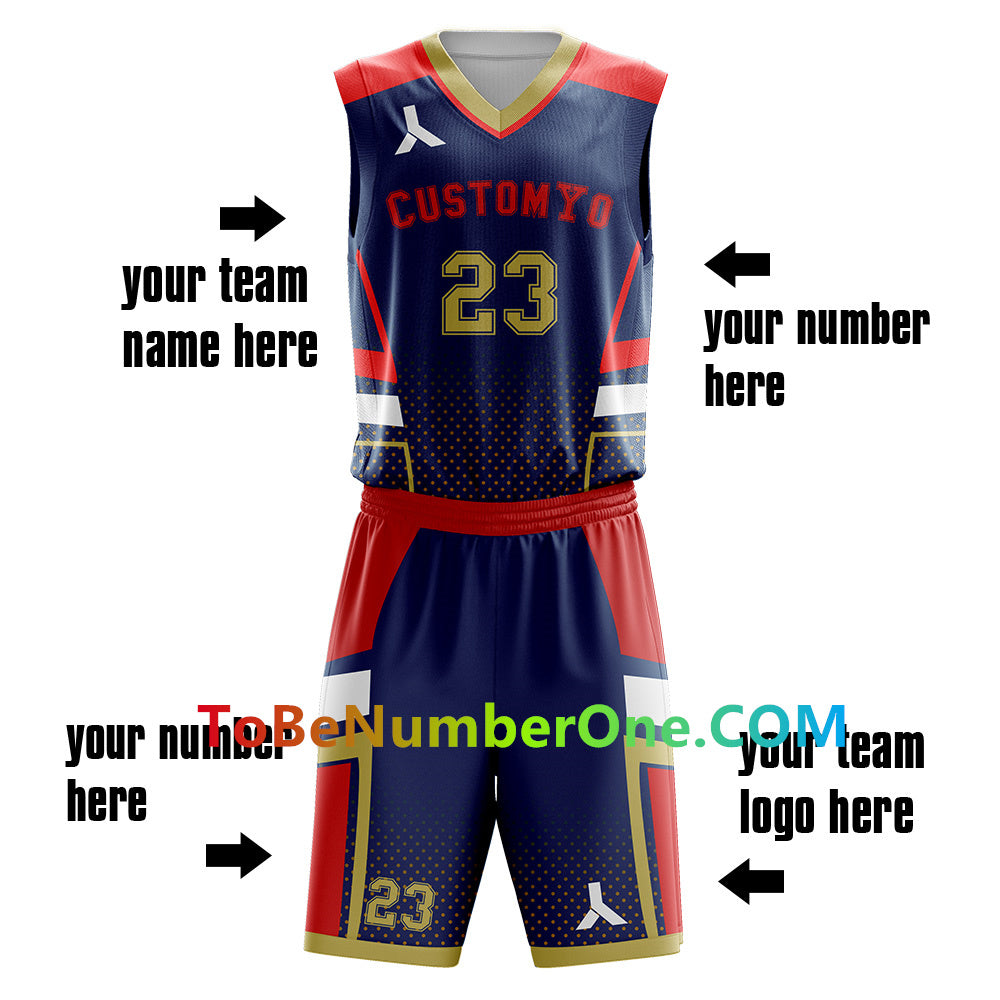 Customize High Quality basketball Team Uniforms for men youth kids team sport uniforms with your team name , logo, player and number. B037