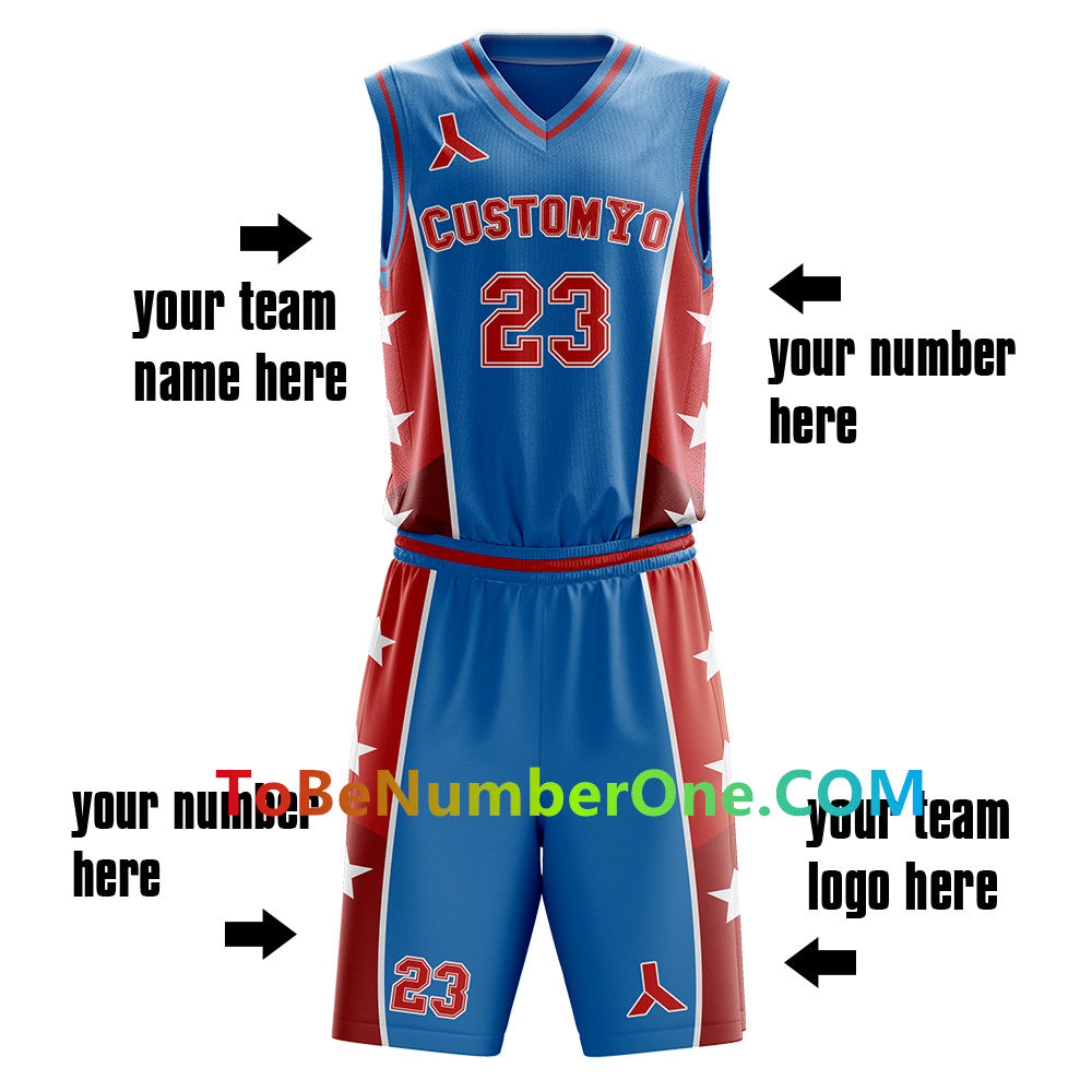 Customize High Quality basketball Team Uniforms for men youth kids team sport uniforms with your team name , logo, player and number. B044
