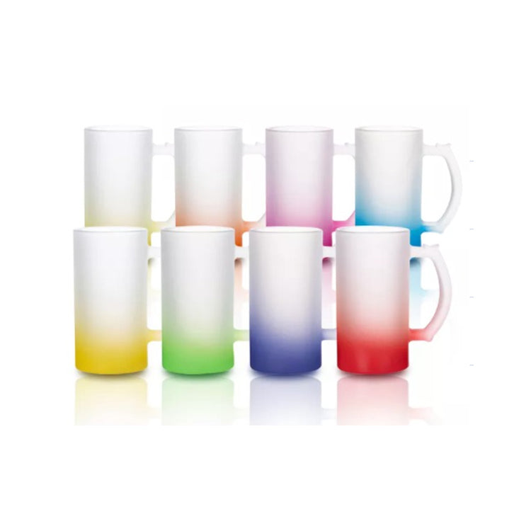 Sublimation Frosted Glasss Beer Mug , Custom Mugs with Your Own LOGO