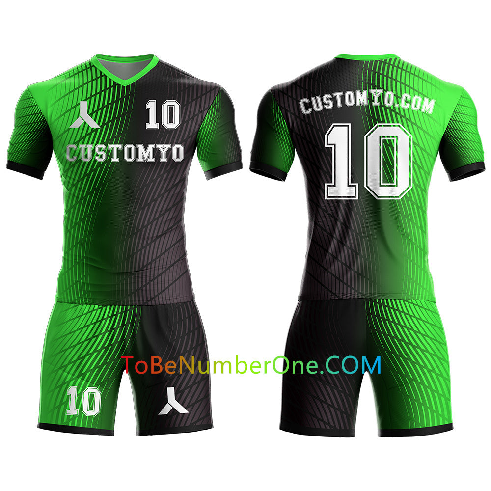 Custom Soccer Jersey & Shorts Club Team Personalized Soccer Jersey Kits for Adult Youth add Any Name and Number Custom Football Jersey S110