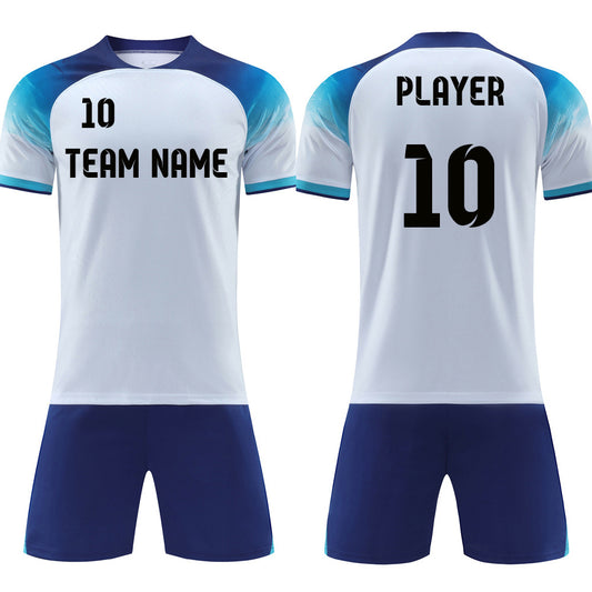 Custom 22-23 England Home Soccer blank unifroms print Any Name and Number instock Quick-drying uniforms S305