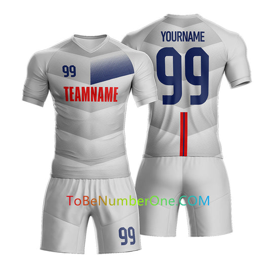 Custom Soccer Jersey & Shorts Club Team Personalized Soccer Jersey Kits for Adult Youth add Any Name and Number Custom Football Jersey S133