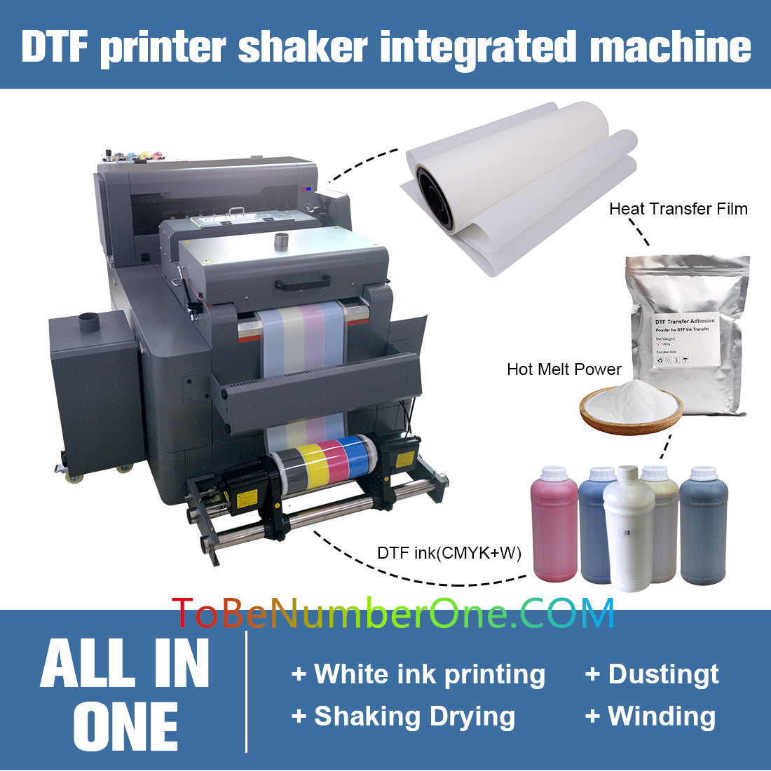 A3 DTF printing shaking powder in one BY-AH480