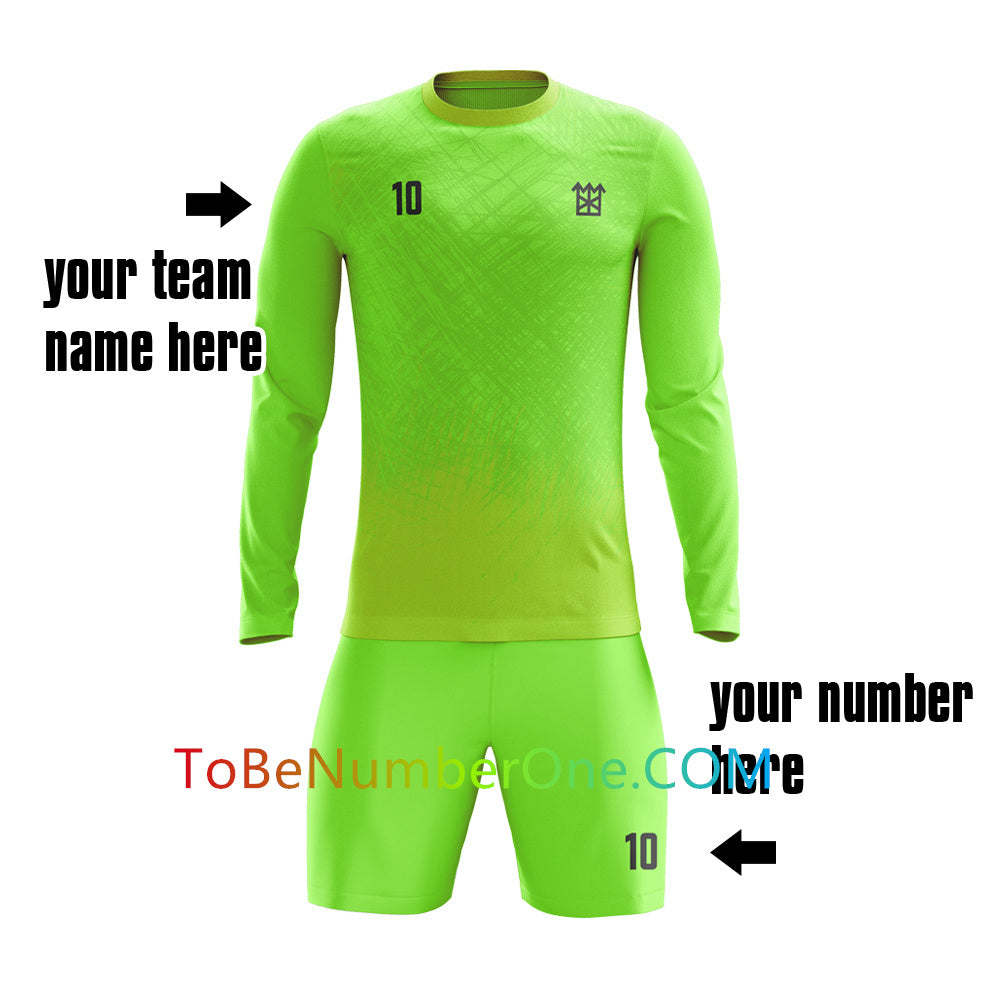 customize create your own soccer Goalkeeper jersey with your logo , name and number ,custom kids/men's jerseys&shorts GK06