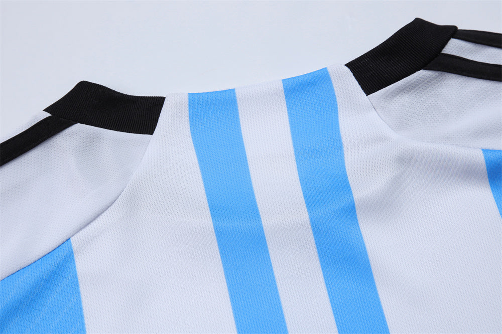 Custom 22-23 Argentina home blue Soccer blank unifroms print Any Name and Number instock Quick-drying uniforms S310