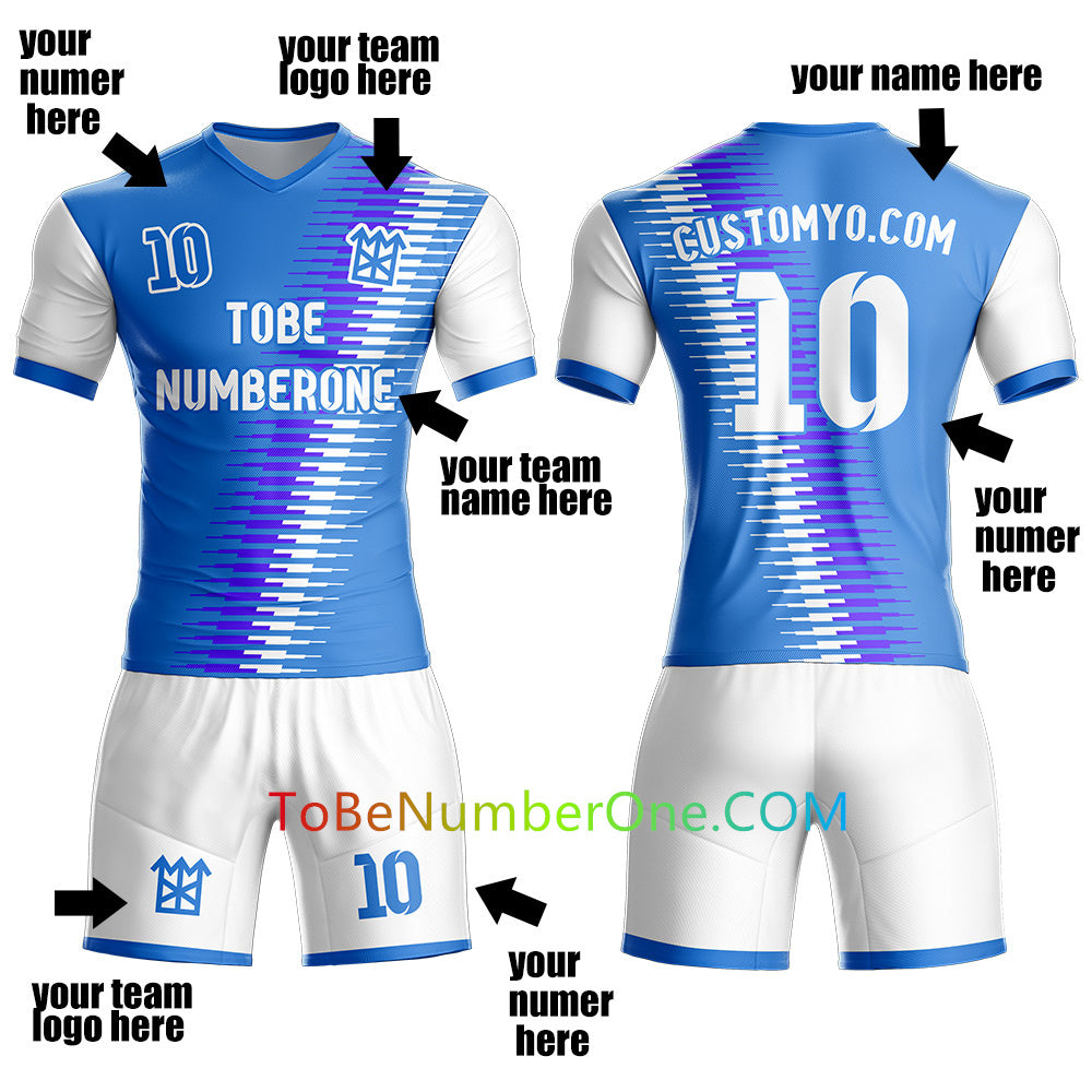 Custom 2021 design Soccer Jersey & Shorts Club Team Personalized Soccer Jersey Kits for Adult Youth add Any Name and Number Custom Football Jersey S123