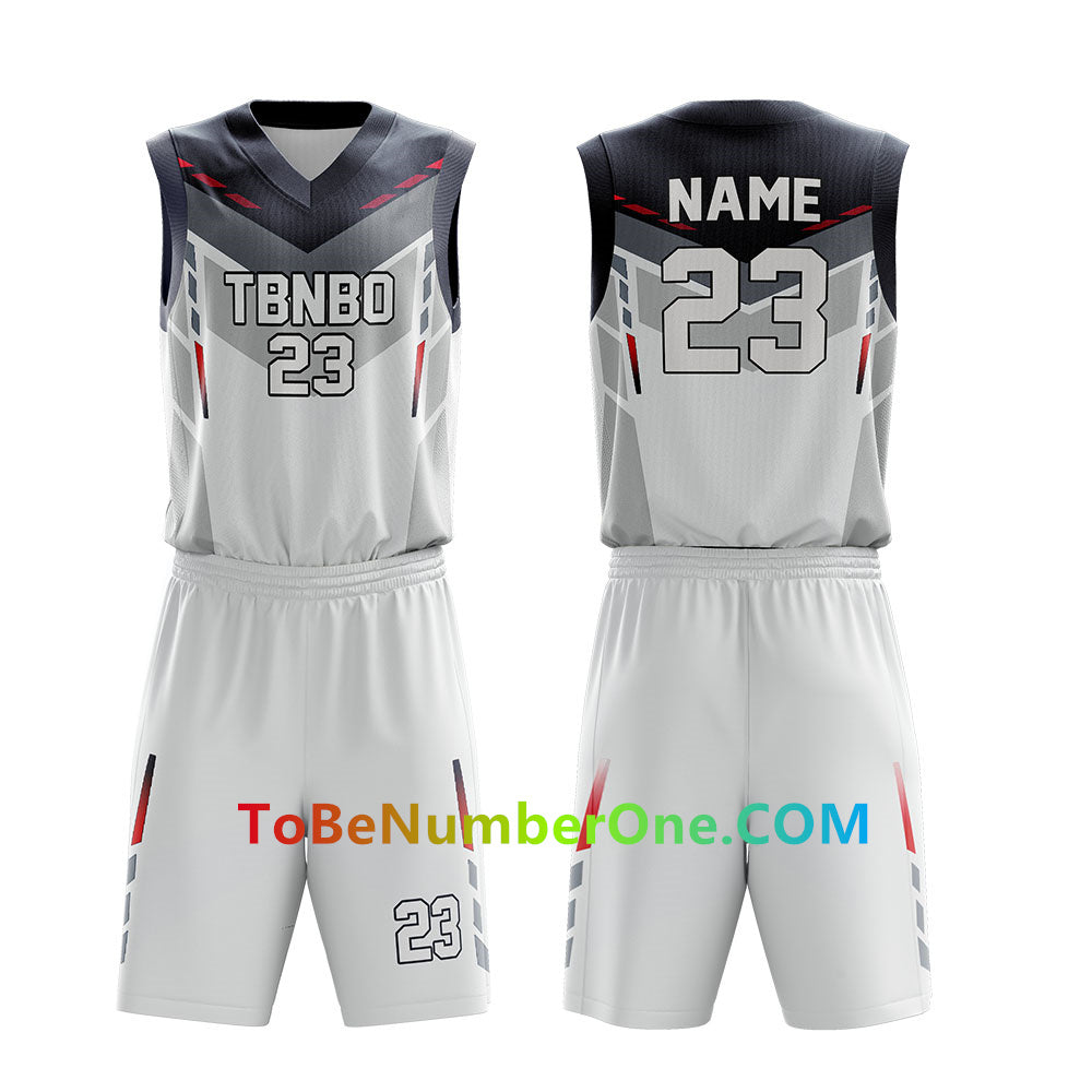 Customize High Quality basketball Team Uniforms for men youth kids team sport uniforms with your team name , logo, player and number. B011