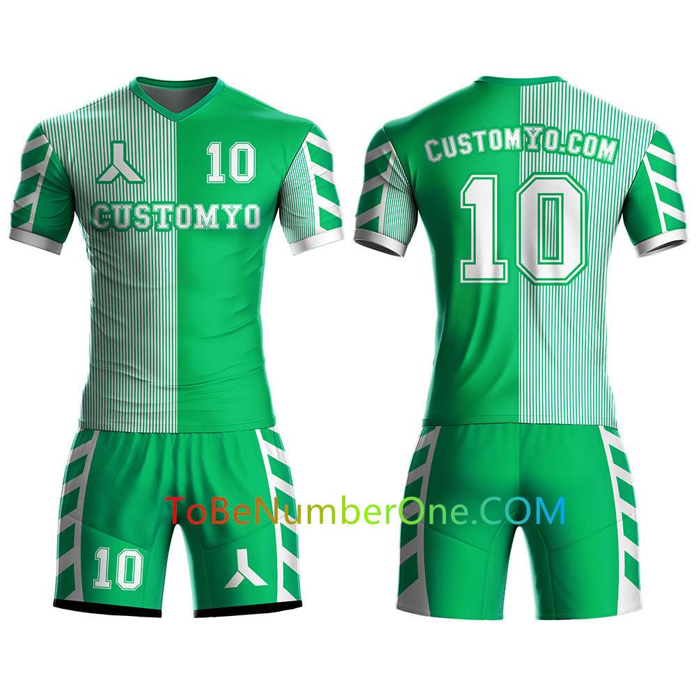 Custom Soccer Jersey & Shorts Club Team (Home and Away) Personalized Soccer Jersey Kits for Adult Youth add Any Name and Number Custom Football Jersey S100