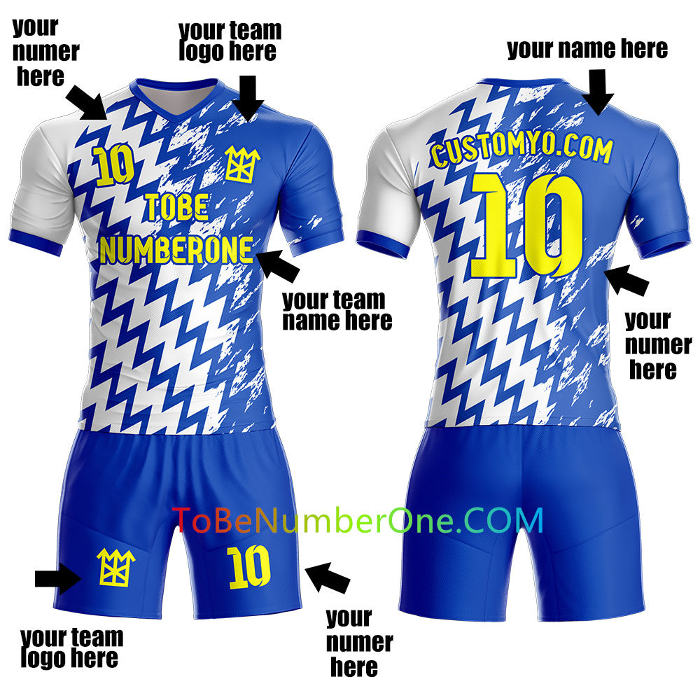 Custom design Soccer Jersey & Shorts Club Team Personalized Soccer Jersey Kits for Adult Youth add Any Name and Number Custom Football Jersey S124