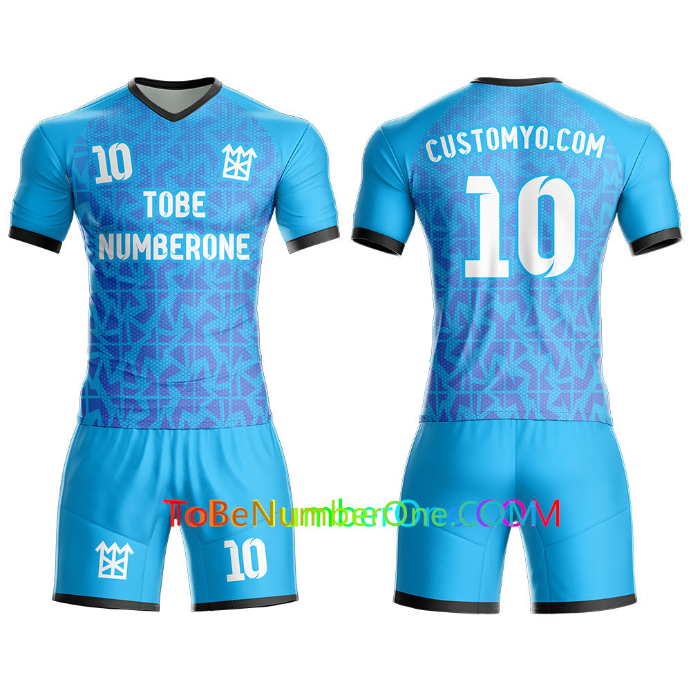 Custom Bi-color design Soccer Jersey & Shorts Club Team Personalized Soccer Jersey Kits for Adult Youth add Any Name and Number Custom Football Jersey S118