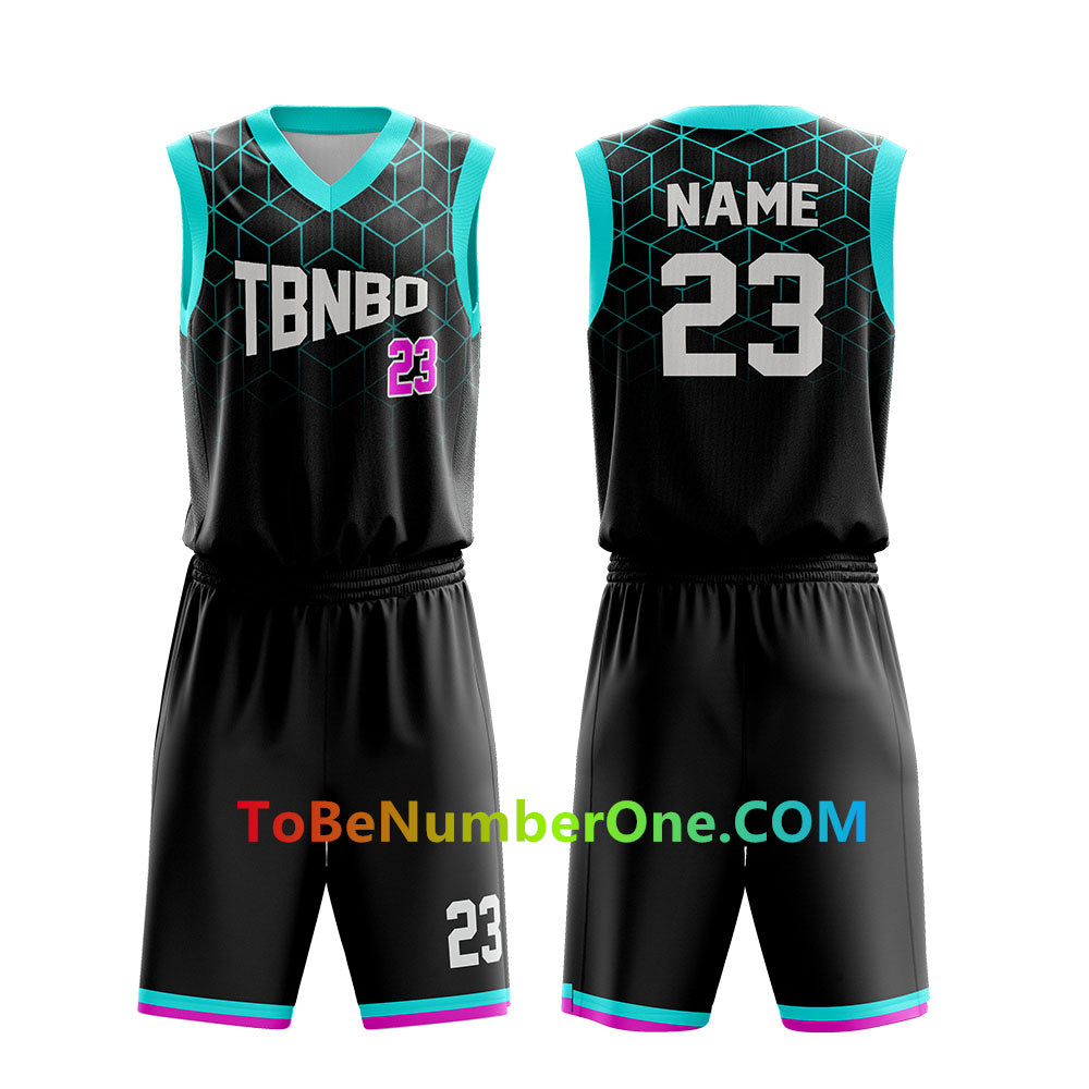 Customize High Quality basketball Team Uniforms for men youth kids team sport uniforms with your team name , logo, player and number. B008
